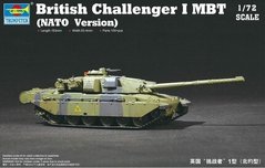 1/72 Challenger I (версия НАТО), английский танк (Trumpeter 07106) сборная модель