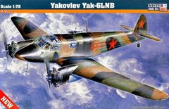 1/72 Яковлєв Як-6ЛНБ радянський бомбардувальник (Mister Craft D-29), збірна модель