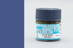 Сине-серая, акриловая краска Hobby Color, 10 мл (Gunze Sangyo Mr. Hobby H42 Blue Gray)