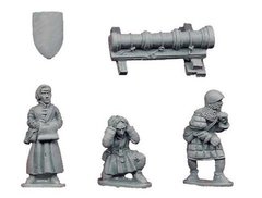 Средневековье (Medieval World) - Bombard and Crew (1 Bombard, 3 crew) - Crusader Miniatures NS-CM-MEH008