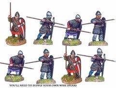 Темные века (Dark Ages) - Norman Spearmen in Chain I (8 figs) - Crusader Miniatures NS-CM-DAN001