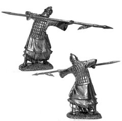 54 мм Древнекитайский воин, 5 век до н.&#160;э., оловянная миниатюра (Солдатики Публия PTS-5259)
