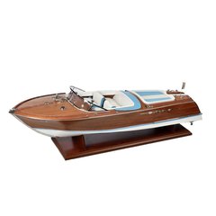 1/10 Моторная лодка Riva Aquarama 1970 (Amati Modellismo 1608 Italian Runabout), сборная деревянная модель