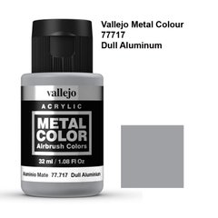 Тьмяний Алюміній, супер металік акриловий, 32 мл (Vallejo 77717 Metal Color Dull Aluminium)