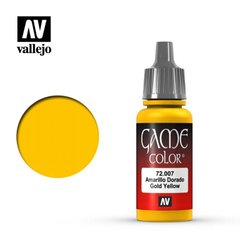 Желтый золотистый, 17 мл (Vallejo Game Color 72007 Gold Yellow) акриловая краска