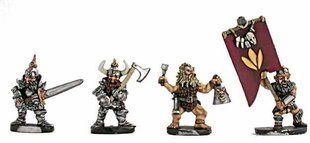 Mirliton Miniatures - Миниатюра 25-28 mm Fantasy - Dworgar Command Group - MRLT-DW031