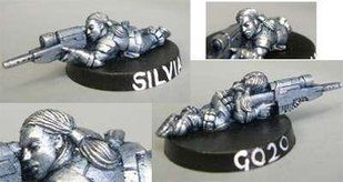 HassleFree Miniatures - Silvia, grymn female sniper - HF-HFG020