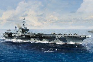 1/700 USS Kitty Hawk CV-63 американский авианосец (Trumpeter 06714), сборная модель