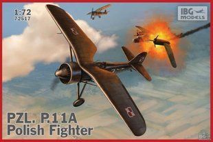 1/72 PZL P.11a польський винищувач (IBG Models 72517) збірна модель