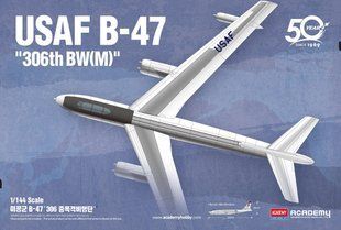 1/144 USAF Boeing B-47 Stratojet "306th BW(M)" американський стратегічний бомбардувальник (Academy 12618), збірна модель