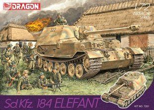 1/72 Sd.Kfz.184 Elefant германская САУ (Dragon 7201) сборная модель
