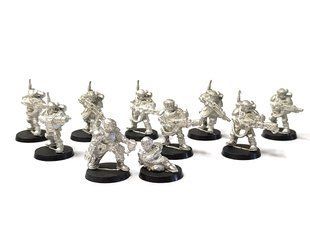Cadian Kasrkin, 10 мініатюр Warhammer 40k (Games Workshop), зібрані металеві, без коробки