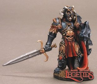 Talabrand, Human Paladin, миниатюра Dark Heaven Legends (Reaper Miniatures 02789), сборная металлическая неокрашенная