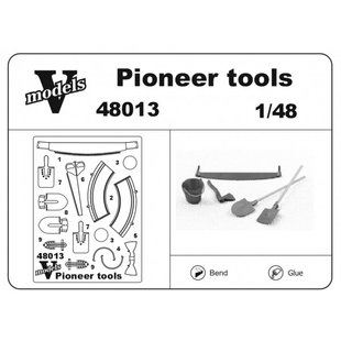 1/48 Шанцеві інструменти (Vmodels 48013), фототравлені