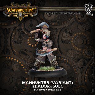 Manhunter (Alternate Version), Khador, мініатюра Warmachine (Privateer Press Miniatures PIP33052), збірна металева нефарбована