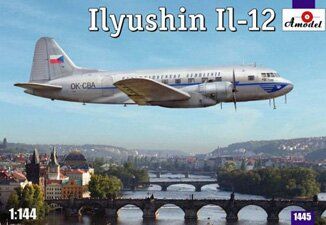 1/144 Ильюшин Ил-12 Польша,Чехия,СССР, Румыния (Amodel 1445) сборная модель