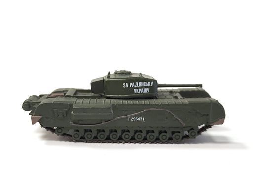 1/72 Танк Churchill советской армии, серия "Русские танки" от DeAgostini, готовая модель (без журнала и упаковки)