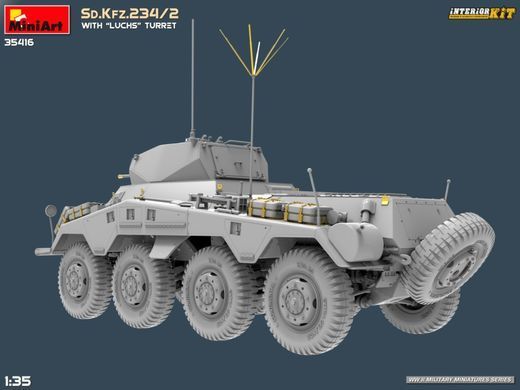 1/35 Бронетранспортер&nbsp;Sd.Kfz.234/2 з баштою Luchs, з повним інтер'єром (MiniArt 35416), збірна модель