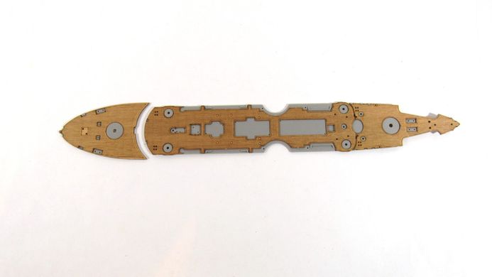 1/350 Дерев'яна палуба для броненосця "Цесаревич", для моделей Trumpeter (Ескадра ЕР-35007)