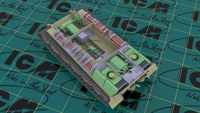 1/35 Танк Pz.Kpfw.VI Ausf.B King Tiger пізньої модифікації, модель з інтер'єром (ICM 35364), збірна модель