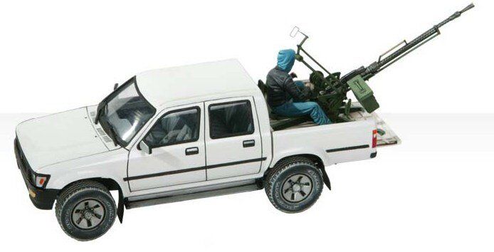 1/35 Автомобиль Toyota Hilux Pickup с установкой ЗПУ-1 (Meng Model VS001) сборная модель