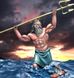 54mm Посейдон, колекційна мініатюра, олов'яна збірна нефарбована (Ares Mythologic 54-T80 Poseidon)