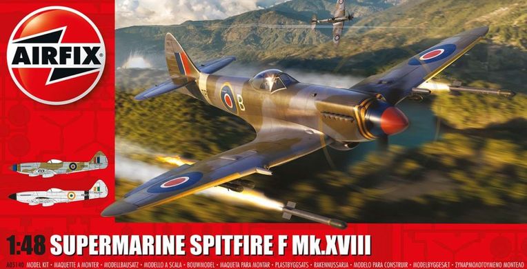 1/48 Винищувач Supermarine Spitfire F.Mk.XVIII (Airfix A05140), збірна модель